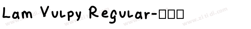 Lam Vulpy Regular字体转换